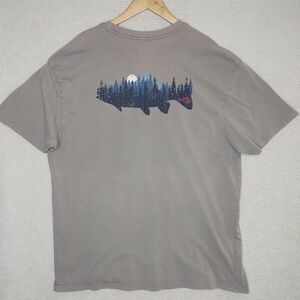 REEL LIFE GRAPHIC T SHIRT, GRAY XXL